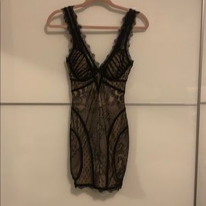 BEBE black lace dress